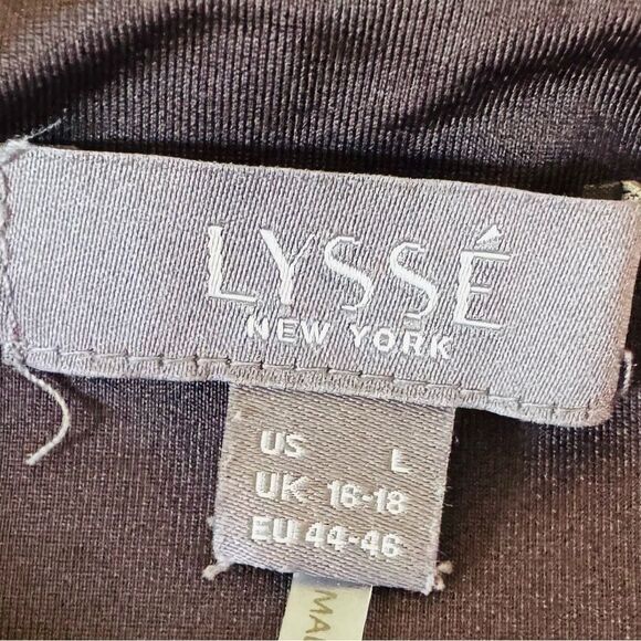 Lysse Signature Lattice Plaid Leggings Size Large - Picture 4 of 5